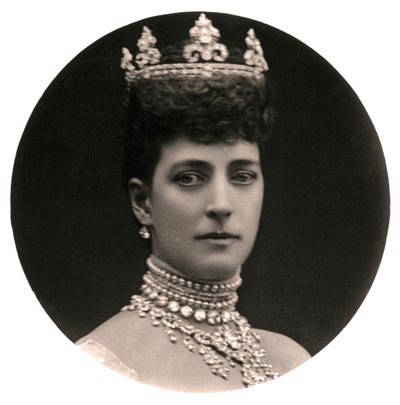 Koningin Alexandra 1844-1925, koningin-gemalin van Koning Edward VII, eind 19e eeuw door Rotary Photo