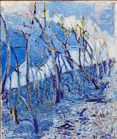 Landschap of Kastanjebos, ca. 1918-21 door Rubaldo Merello