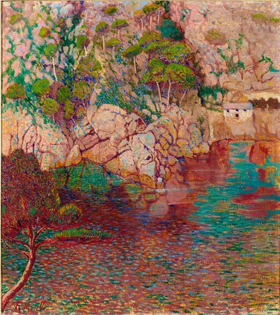 Rotsen en zee, ca. 1910-14 door Rubaldo Merello
