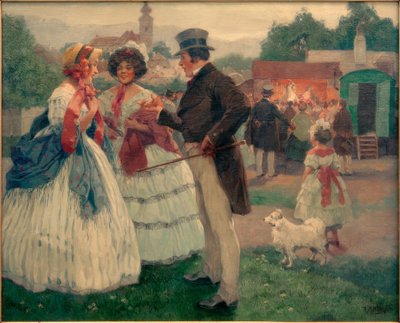Bezoek aan het Pawlatschen-theater door Rudolf Alfred Höger