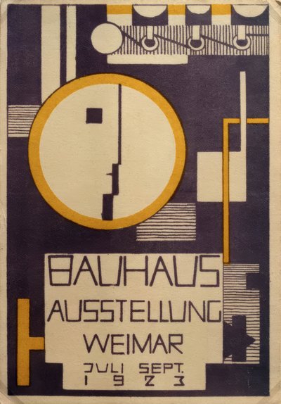 Bauhaus-tentoonstelling Weimar juli-september 1923 door Rudolf Baschant