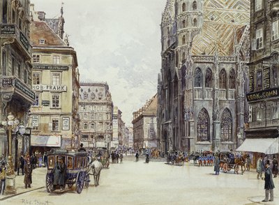 Stefanplatz, Wenen door Rudolf Bernt