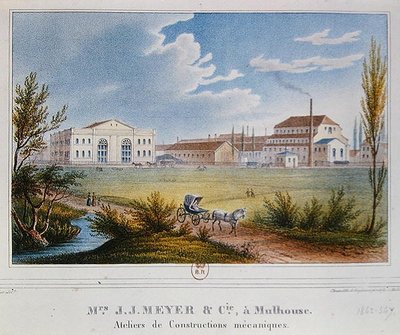 Fabriek van Messrs Meyer & Cie in Mulhouse, Frankrijk door Rudolf Huber