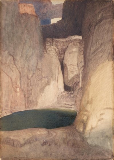 Bergsee door Rudolf Jettmar
