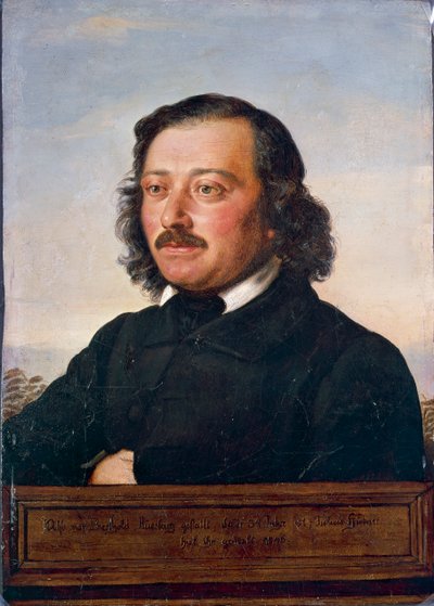 Portret van Berthold Auerbach door Rudolf Julius Benno Huebner
