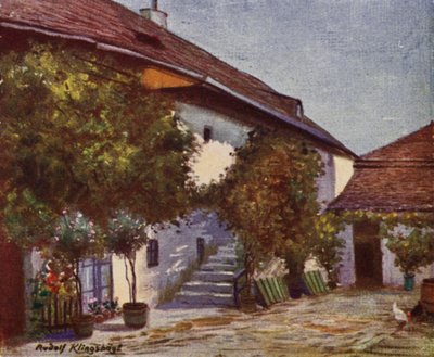 Huis in Heiligenstadt waar Beethoven woonde door Rudolf Klingsbogl