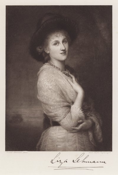 Liza Lehmann door Rudolf Lehmann