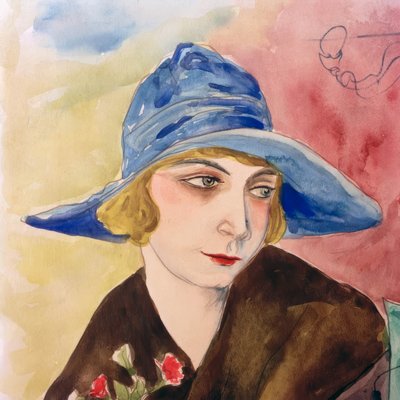 Groeten uit Lesbos (fragment) door Rudolf Schlichter