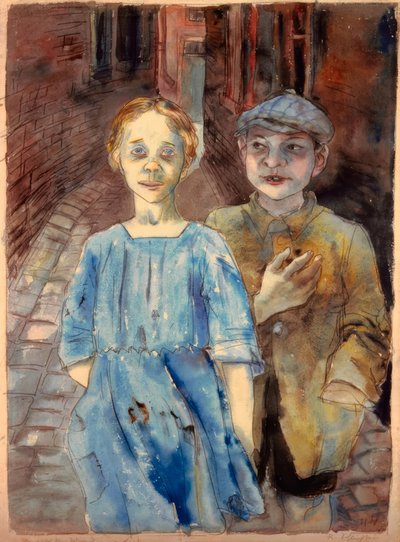 Verwaarloosde jeugd door Rudolf Schlichter