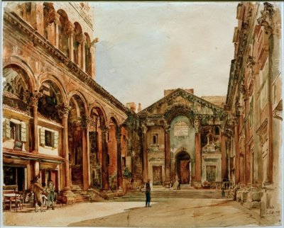 Paleis van Diocletianus door Rudolf von Alt