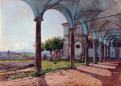 Uitzicht op Rome vanuit de kerk Sant