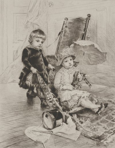 Dame in haar Koets door Rudolphe Ernst