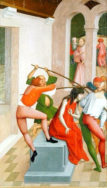 Scène uit de Passieserie door Rueland the Younger Frueauf