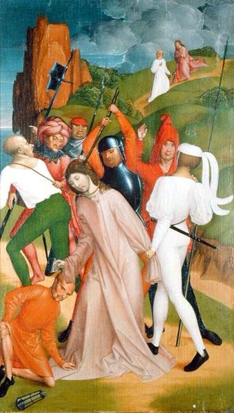 De arrestatie van Christus, uit de Passieserie door Rueland the Younger Frueauf