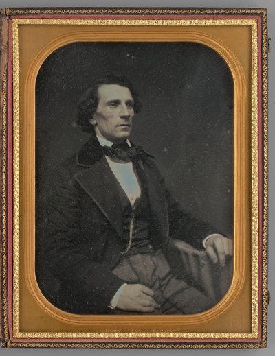 Ongetiteld Portret van een Zittende Man, 1855 door Rufus Anson