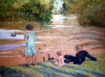 De Zwanen Voeren door Rupert Charles Wolston Bunny