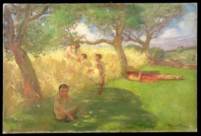 Satyrs door Rupert Charles Wolston Bunny