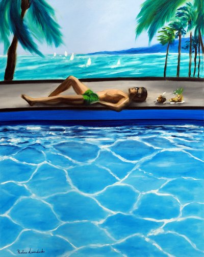 Eindeloze zomer, 2025 (olieverf op doek) door Ruslana Levandovska