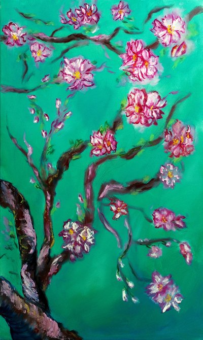 Eternal Blossoms Triptych - rechts, 2024 door Ruslana Levandovska
