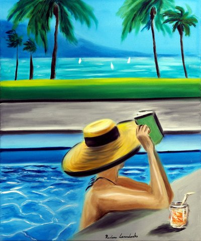 Ocean Daydreaming, 2025 (olieverf op doek) door Ruslana Levandovska