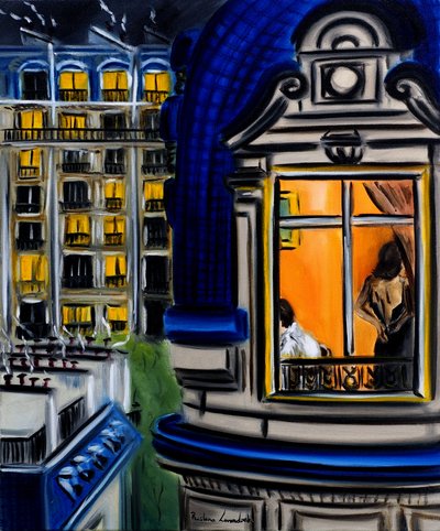 Parijse nachten, 2025 (olieverf op doek) door Ruslana Levandovska