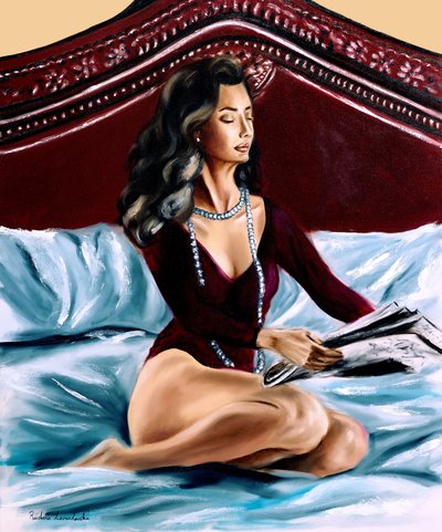 De lezer II, 2023 door Ruslana Levandovska