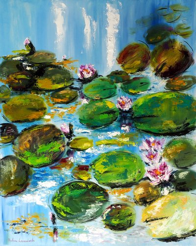 Waterlelievijver, 2021 door Ruslana Levandovska