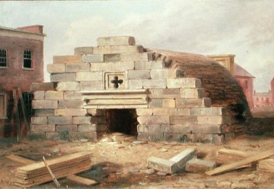 Magazijn bij Fort Duquesne door Russell William Thompson Smith