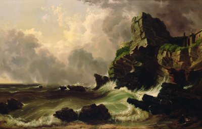 Zeegezicht door Russell William Thompson Smith