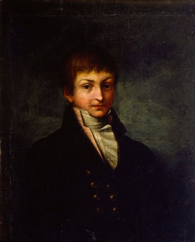Portret van de dichter Konstantin N Batyushkov, 1800s door Russian Master