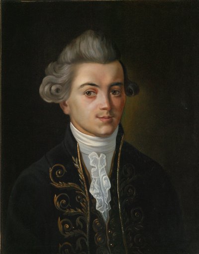Portret van de Fabelschrijver Ivan Khemnitser door Russian Master.