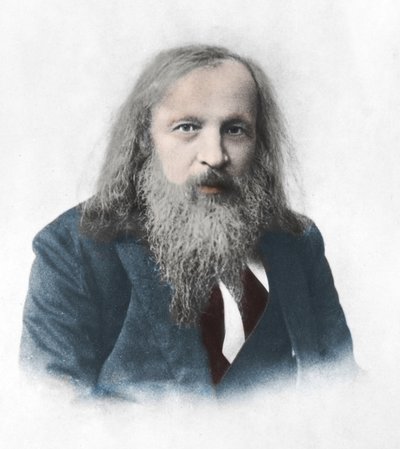 Dmitry Ivanovich Mendelejev - Dmitry Mendelejev - (1834-1907) Russische chemicus en uitvinder door Russian Photographer
