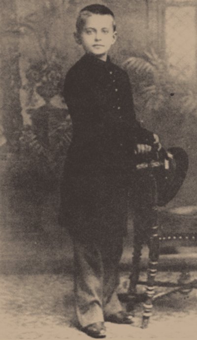 Leon Trotski op 9-jarige leeftijd, 1888 door Russian Photographer