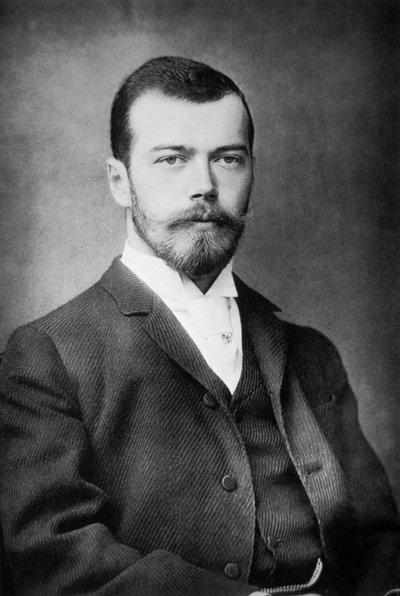 Nicholas II als Tsarevitsj, ca. 1892 door Russian Photographer