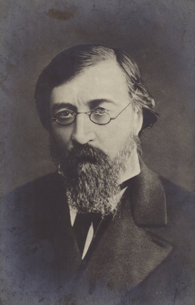 Nikolay Chernyshevsky (1828-1889), Russische filosoof, socialist en revolutionaire democraat, eind 19e eeuw door Russian Photographer