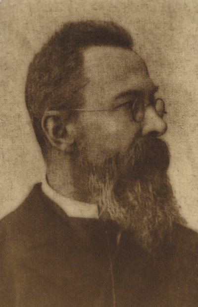 Portret van Nikolai Rimski-Korsakov door Russian Photographer