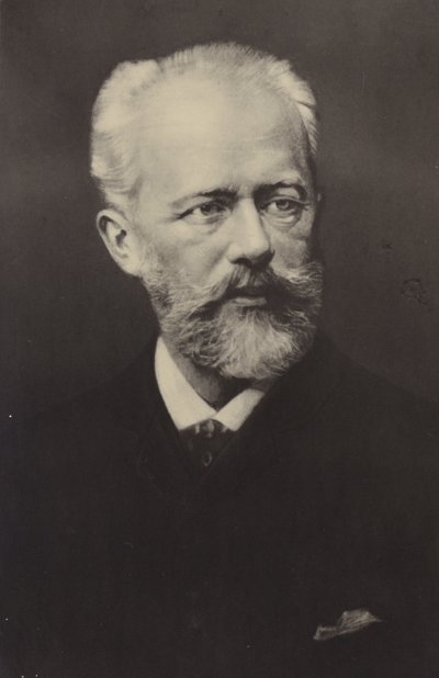 Portret van Pyotr Ilyich Tchaikovsky door Russian Photographer