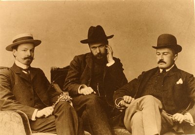 De dichters Konstantin Dmitrijevitsj Balmont (Constantin Dmitrijvitsj Balmont) door Russian Photographer