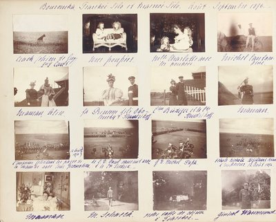 De Russische Keizerlijke Familie, pagina uit een fotoalbum, ca. 1897-99 door Russian Photographer
