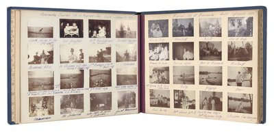 De Russische Keizerlijke Familie, pagina uit een fotoalbum, ca. 1897-99 door Russian Photographer