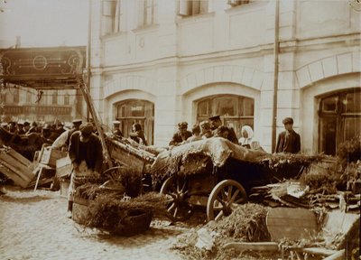 De Soecharev-markt in Moskou door Russian Photographer