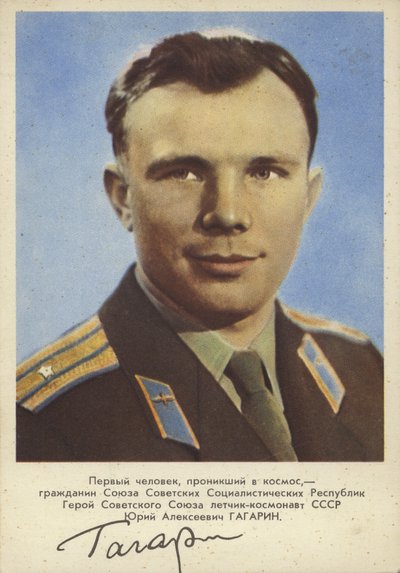 Joeri Gagarin, Sovjetpiloot en kosmonaut, de eerste man in de ruimte door Russian Photographer