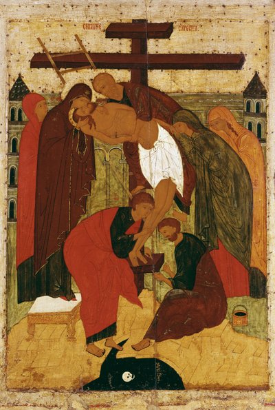 Kruisafneming, 1475-1499 door Russian School