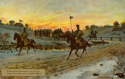 Napoleons terugtocht uit Moskou door Russian School