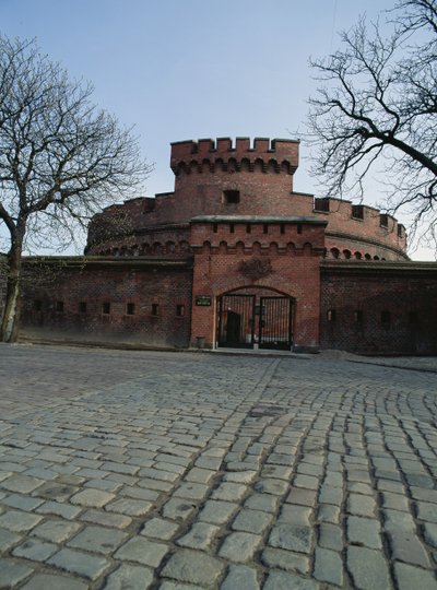 Uitzicht op de Dohna-toren, waarin het Ambermuseum is gevestigd door Russian School