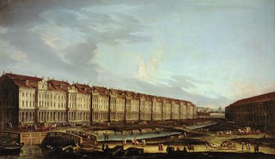 Uitzicht op de Twaalf Colleges in Sint-Petersburg door Russian School