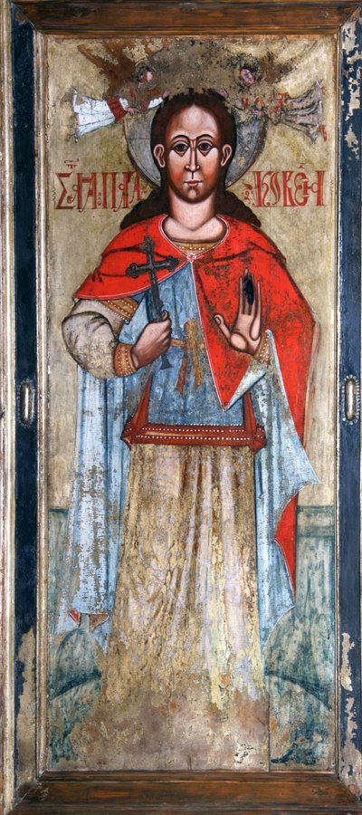 Heilige Paraskeva Pyatnitsa, begin 17e eeuw door Russian icon.