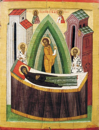 De Ontslaping van de Maagd door Russian icon.
