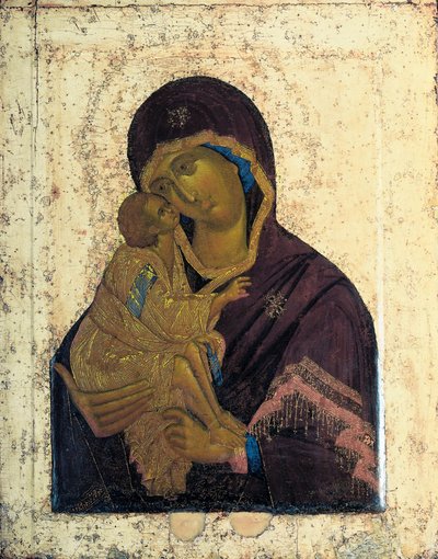 De Maagd van de Don Dubbelzijdige Icoon, c. 1390 door Russian icon.