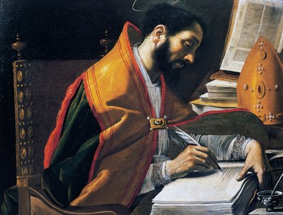 Sint Ambrosius door Rutilio Manetti